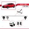acpar Compatible with Mazda 3 III (BM) 2013-2018 ACE-4 Car Roof Rack Cross Bar Grey Aluminium 2 Bars view 3