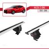 acpar Compatible with Mazda 3 III (BM) 2013-2018 ACE-4 Car Roof Rack Cross Bar Grey Aluminium 2 Bars view 4