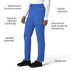 Carhartt Force Cross-Flex Women's Straight Leg Cargo Scrub Pant - Royal, 2X view 3