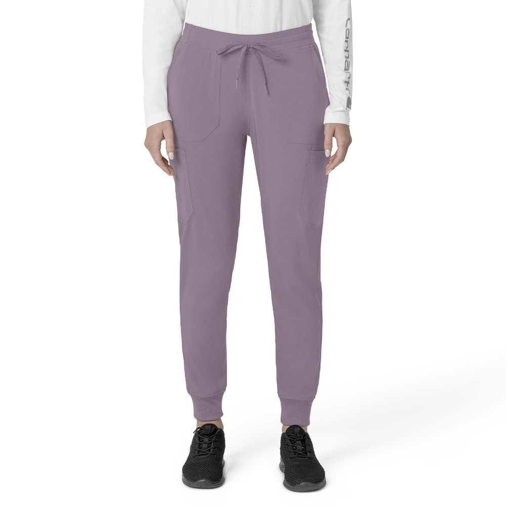 Carhartt Force Cross-Flex Women's Cargo Jogger Scrub Pant - Lavender Mist, 3X Petite