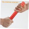 Happyyami 4pcs Track and Field Outdoor Sports Sticks Sticks for Relay Races Field Race Outdoor Tools Lightweight Relay Sticks Racing Car Child Sporting Goods Aluminum Alloy view 2