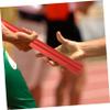 Happyyami 4pcs Track and Field Outdoor Sports Sticks Sticks for Relay Races Field Race Outdoor Tools Lightweight Relay Sticks Racing Car Child Sporting Goods Aluminum Alloy view 3