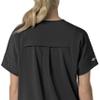 Carhartt Force Cross-Flex Women's Oversized V-Neck Scrub Top - Black, 3X view 4