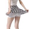Qpfkw Black and White Checkerboard Women's Skorts Skirts High Waisted Golf Pleated Skirts for Running Pickleball Workout Medium view 4