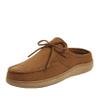 Dearfoams Men's Fowler Moc Toe Clog with Tie Indoor Outdoor Supportive House Shoe Slipper, Chestnut, 11-12 view 1