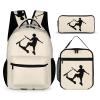 Stunt Scooter 3 Piece Backpack Set Cute Travel Daypack Set with Lunch Bag Pencil Case for Men Women view 1
