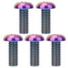 Gavigain 5Pcs Water Bottle Bolts for Bike, Titanium Alloy M5*12 Bicycle Water Bottle Cage Bolts, M5*10 Disc Brake Screws (M5*12 Color) view 1