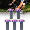 Gavigain 5Pcs Water Bottle Bolts for Bike, Titanium Alloy M5*12 Bicycle Water Bottle Cage Bolts, M5*10 Disc Brake Screws (M5*12 Color) view 3