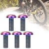 Gavigain 5Pcs Water Bottle Bolts for Bike, Titanium Alloy M5*12 Bicycle Water Bottle Cage Bolts, M5*10 Disc Brake Screws (M5*12 Color) view 4
