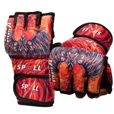 Spall Pro US Muay Thai MMA Boxing Gloves for Men & Women - Pro Training Sparring Punching Gloves - Kickboxing Heavy Bag Workout Leather Boxing Gloves (HF-Multi, L/XL)