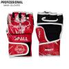 Spall Pro US Muay Thai MMA Boxing Gloves for Men & Women - Pro Training Sparring Punching Gloves - Kickboxing Heavy Bag Workout Leather Boxing Gloves (BTF-Red, S/M) view 3