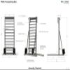 Beyond Balance Freestanding Swedish Ladder Stall Bars for Fitness, Pilates, and Physical Therapy; 14 Poplar Rungs, Oval 1.6" x 1.2" view 2