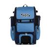 Boombah Rolling Superpack Baseball/Softball Gear Bag - 23-1/2" x 13-1/2" x 9-1/2" - BRSP2C23 Navy/Columbia - Telescopic Handle - Holds 4 Bats - Wheeled Version
