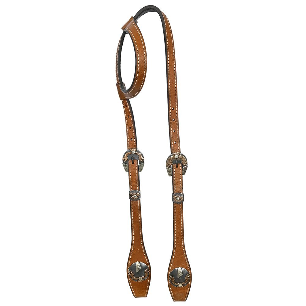 HILASON Western Horse Leather One Ear Headstall Tack Plain | for Horses