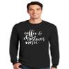 ALLNTRENDS Coffee and Christmas Music Ugly Christmas Long Sleeve (3XL, Black) view 4
