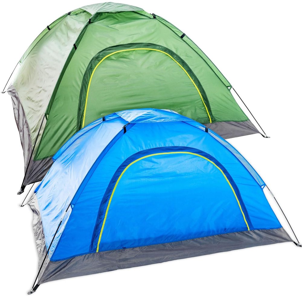 10 Pack Emergency Waterproof Pop Up Tents for Homeless People Camping Bulk Cold Weather Lightweight Outdoor 2 Person Tents with Rain Fly, Carrying Bag