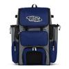 Boombah Superpack Bat Pack - Backpack Version (no wheels) - Holds up to 4 Bats - BPSPC23 Gray/Royal Blue - For Baseball or Softball view 1