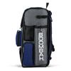 Boombah Superpack Bat Pack - Backpack Version (no wheels) - Holds up to 4 Bats - BPSPC23 Gray/Royal Blue - For Baseball or Softball view 4