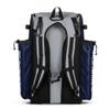 Boombah Superpack Bat Pack - Backpack Version (no wheels) - Holds up to 4 Bats - BPSPC23 Navy/Gray - For Baseball or Softball view 2