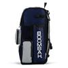 Boombah Superpack Bat Pack - Backpack Version (no wheels) - Holds up to 4 Bats - BPSPC23 Navy/Gray - For Baseball or Softball view 4