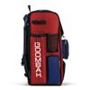 Boombah Superpack Bat Pack - Backpack Version (no wheels) - Holds up to 4 Bats - BPSPC23 Red/Royal Blue - For Baseball or Softball view 3