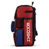 Boombah Superpack Bat Pack - Backpack Version (no wheels) - Holds up to 4 Bats - BPSPC23 Red/Royal Blue - For Baseball or Softball view 4