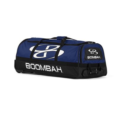 Boombah Brute Rolling Bat Bag - 35" x 15" x 12-1/2" - BBR2C23 Royal/Black - Holds 4 Bats and Room for Gear - Wheeled Bag