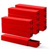 Lainrrew Jewelry Gift Box, Luxury 12-Pack Jewelry Gift Box Velvet-Lined, Compact Drawer Style for Earrings & Rings, Stylish Necklace Bracelet Organizer, 8.3x1.8x1.4 Inches (Red) view 1