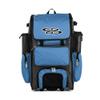 Boombah Rolling Superpack Baseball/Softball Gear Bag - 23-1/2" x 13-1/2" x 9-1/2" - BRSP2C23 Charcoal/Columbia - Telescopic Handle - Holds 4 Bats - Wheeled Version