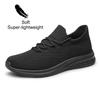 YHOON Mens Walking Shoes Energycloud Slip on Casual Shoes Lightweight Workout Gym Tennis Work Shoes All Black Size 8.5 view 3