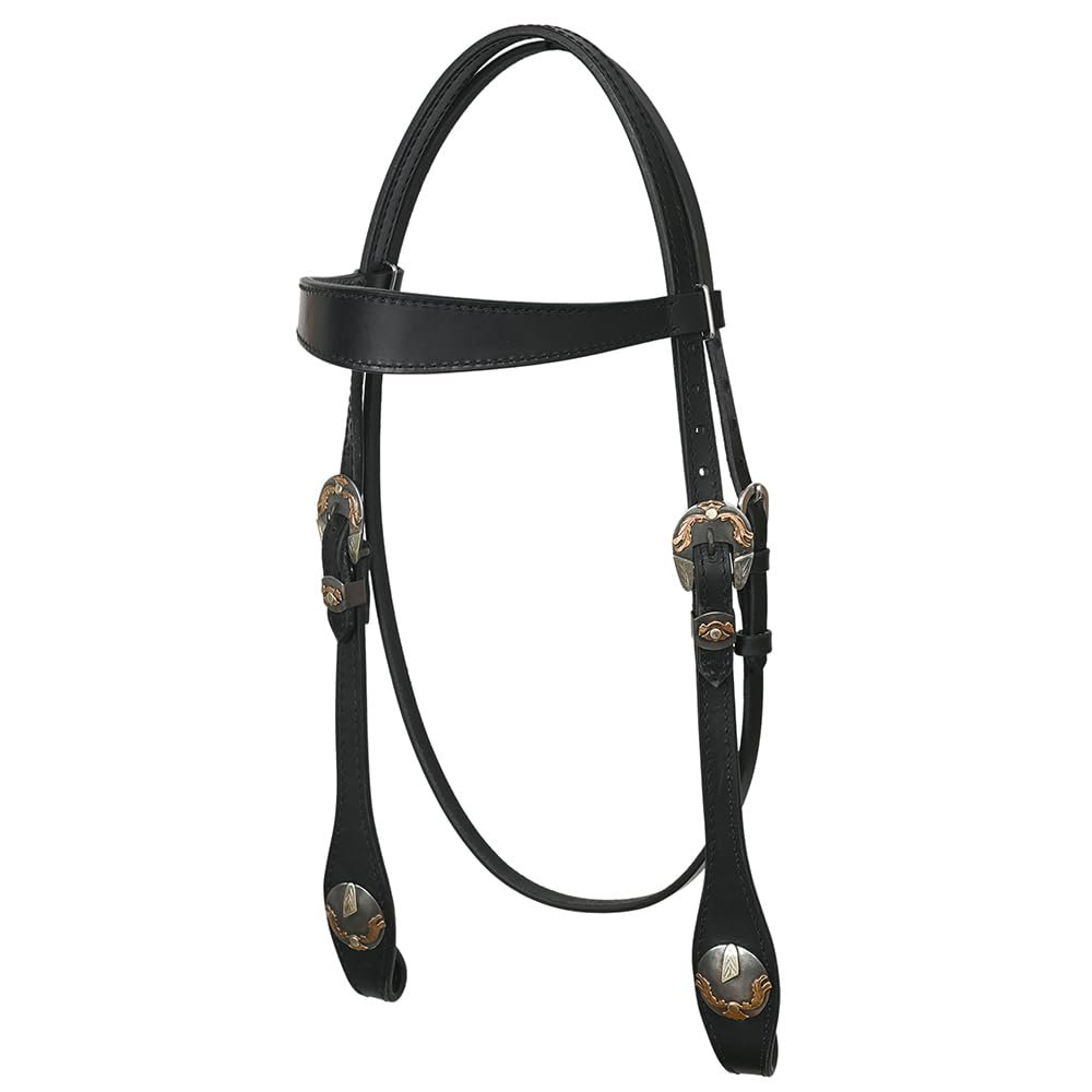 HILASON Western Horse Genuine Leather Headstall Tack Plain | for
