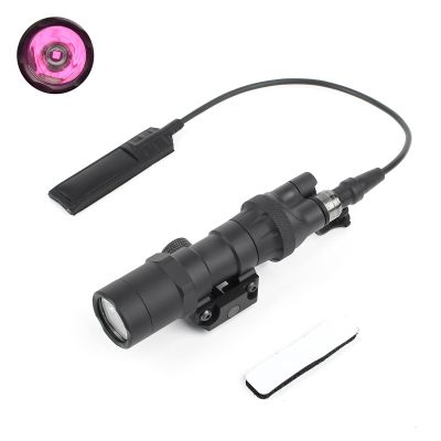 NECARL M300B IR Flashlight, No Logo Style Tactical IR Flashlights with Rear Wing Switch & Remote Pressure Switch for 2 Lighting Modes, Fit for 20mm Picatinny Rail