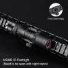 NECARL M300B IR Flashlight, No Logo Style Tactical IR Flashlights with Rear Wing Switch & Remote Pressure Switch for 2 Lighting Modes, Fit for 20mm Picatinny Rail view 3
