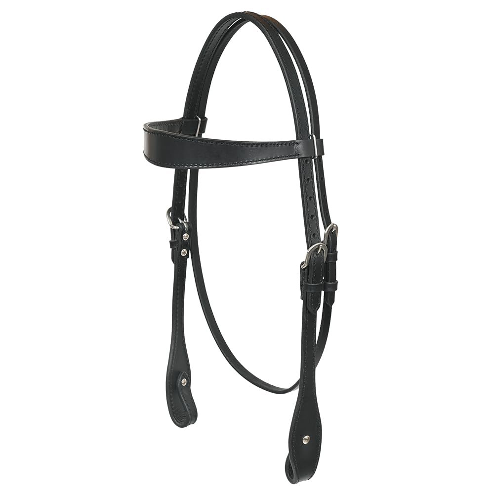 HILASON Western Horse Genuine Leather Headstall Tack Plain | for
