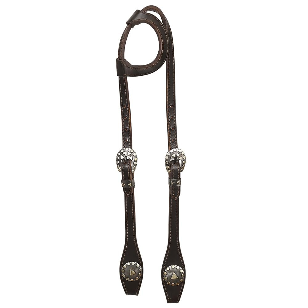HILASON Western Horse Leather One Ear Headstall Tack Plain | for Horses
