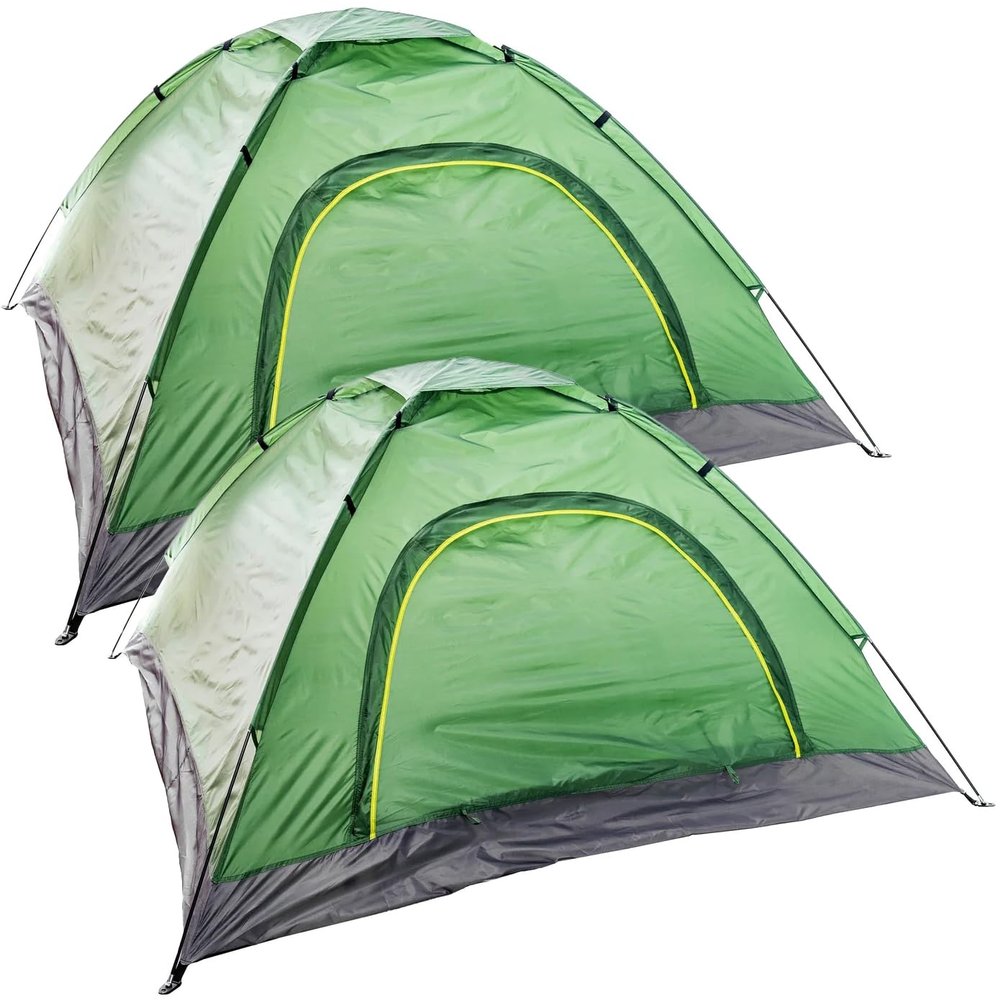 10 Pack Emergency Pop Up Tents for Homeless People Camping Bulk Lightweight, Cold Weather Outdoor 4 Person Tents with Rain Fly, Carrying Bag