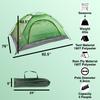 10 Pack Emergency Pop Up Tents for Homeless People Camping Bulk Lightweight, Cold Weather Outdoor 4 Person Tents with Rain Fly, Carrying Bag view 2
