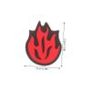 HANABASS 6pcs Fire Shaped Tennis Racket Dampener Red Silicone Shock Absorbers for Vibration Reduction view 2