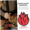 HANABASS 6pcs Fire Shaped Tennis Racket Dampener Red Silicone Shock Absorbers for Vibration Reduction view 3