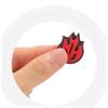 HANABASS 6pcs Fire Shaped Tennis Racket Dampener Red Silicone Shock Absorbers for Vibration Reduction view 4