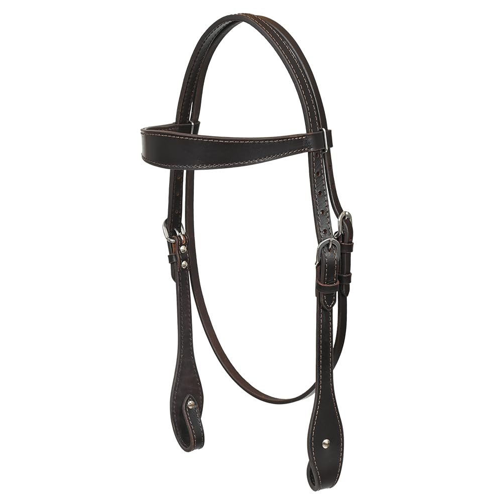 HILASON Western Horse Genuine Leather Headstall Tack Plain | for