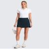 CRZ YOGA High Waisted Dolphin Golf Skirts for Women - Mini Lined A Line Tennis Casual Skort with Side Pockets True Navy X-Small view 3