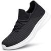 YHOON Mens Tennis Shoes Casual Ligthweight Workout Walking Shoes Slip on Shoes Black Size 9 view 1