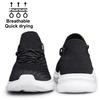 YHOON Mens Tennis Shoes Casual Ligthweight Workout Walking Shoes Slip on Shoes Black Size 9 view 4