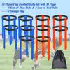 Unixing Flag Football Belts, 10 Sets Adjustable Flag Football Sets with Flags and Belts for Training, with Storage Bag view 2