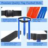 Unixing Flag Football Belts, 10 Sets Adjustable Flag Football Sets with Flags and Belts for Training, with Storage Bag view 4