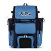 Boombah Superpack Bat Pack - Backpack Version (no wheels) - Holds up to 4 Bats - BPSPC23 Navy/Columbia - For Baseball or Softball view 1