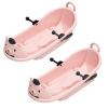 Children's Cartoon Bear Sledge, Sledge with Brake, Winter Sledge, Sledge with 2 Handles and Pull Rope, Thick Wear-Resistant Sledge view 1