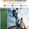 MDybf Inflatable Mattress with Pillows Travel Mat Folding Bed Ultralight Air Cushion Hiking Trekking Equipment (Color : Green) view 4