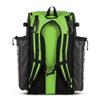 Boombah Superpack Bat Pack - Backpack Version (no wheels) - Holds up to 4 Bats - BPSPC23 Charcoal/Lime Green - For Baseball or Softball view 2